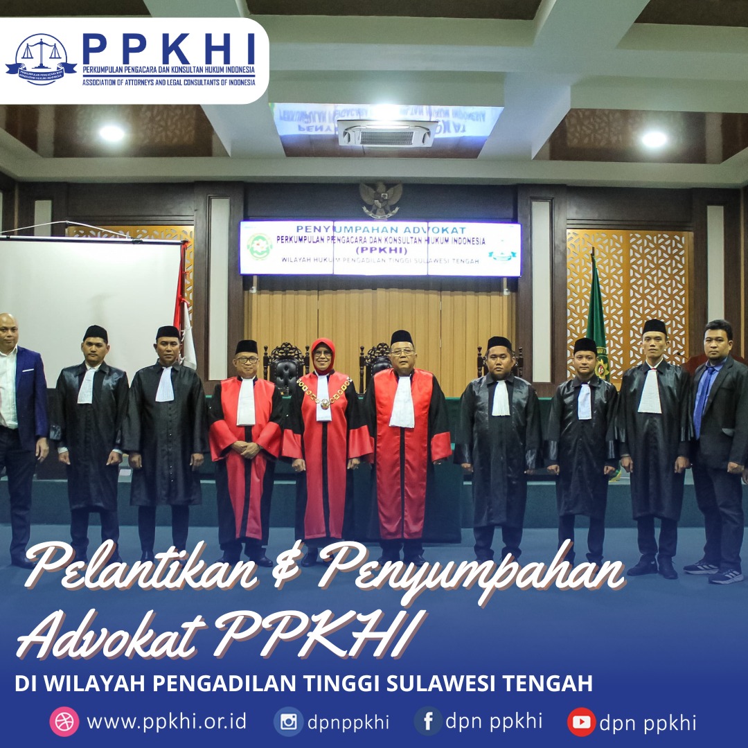 PENGAMBILAN SUMPAH ADVOKAT 2025 WILAYAH HUKUM PENGADILAN TINGGI SULAWESI TENGAH
