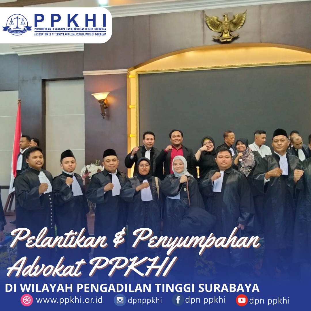 PENGAMBILAN SUMPAH ADVOKAT 2025 WILAYAH HUKUM PENGADILAN TINGGI SURABAYA