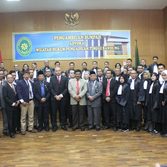 Pengambilan Sumpah Advokat PPKHI Angkatan IV-Jawa Barat
