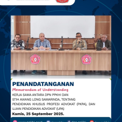 PPKHI dan STIH Awang Long Samarinda Tandatangani MoU PKPA & UPA