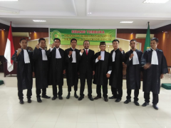 Sidang Pengambilan Sumpah Advokat Pengadilan Tinggi Sulawesi Tengah